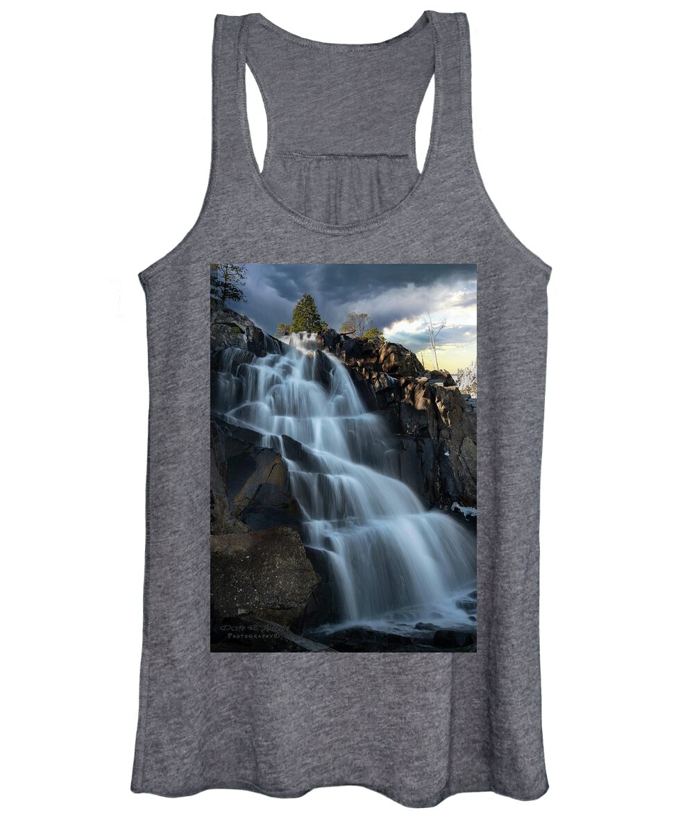 Waterfall Women's Tank Top featuring the photograph Eagle Falls, Lake Tahoe by Devin Wilson