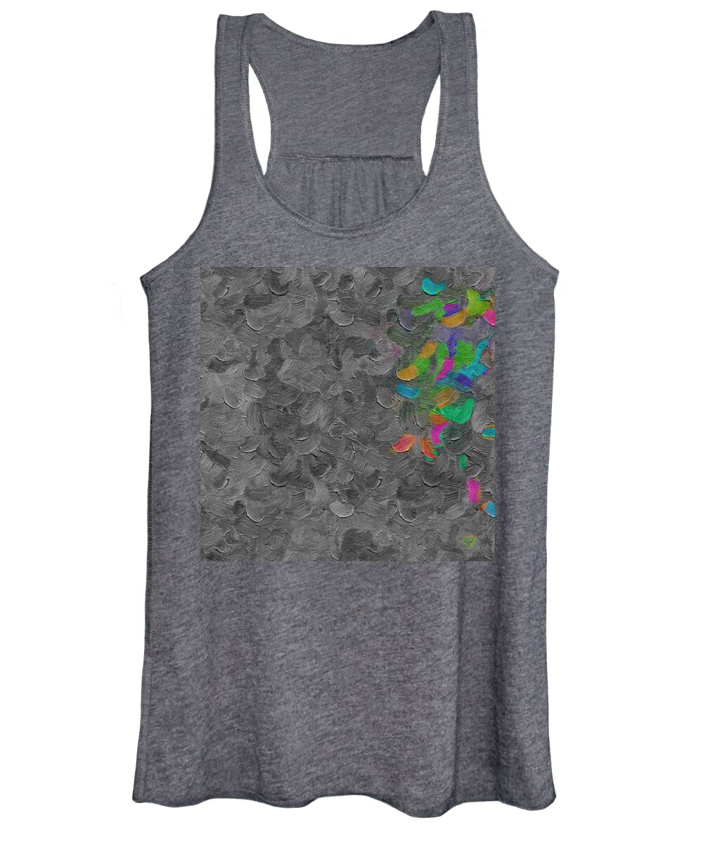 Shades Of Gray Women's Tank Top featuring the digital art Eighty-five by George Pennington