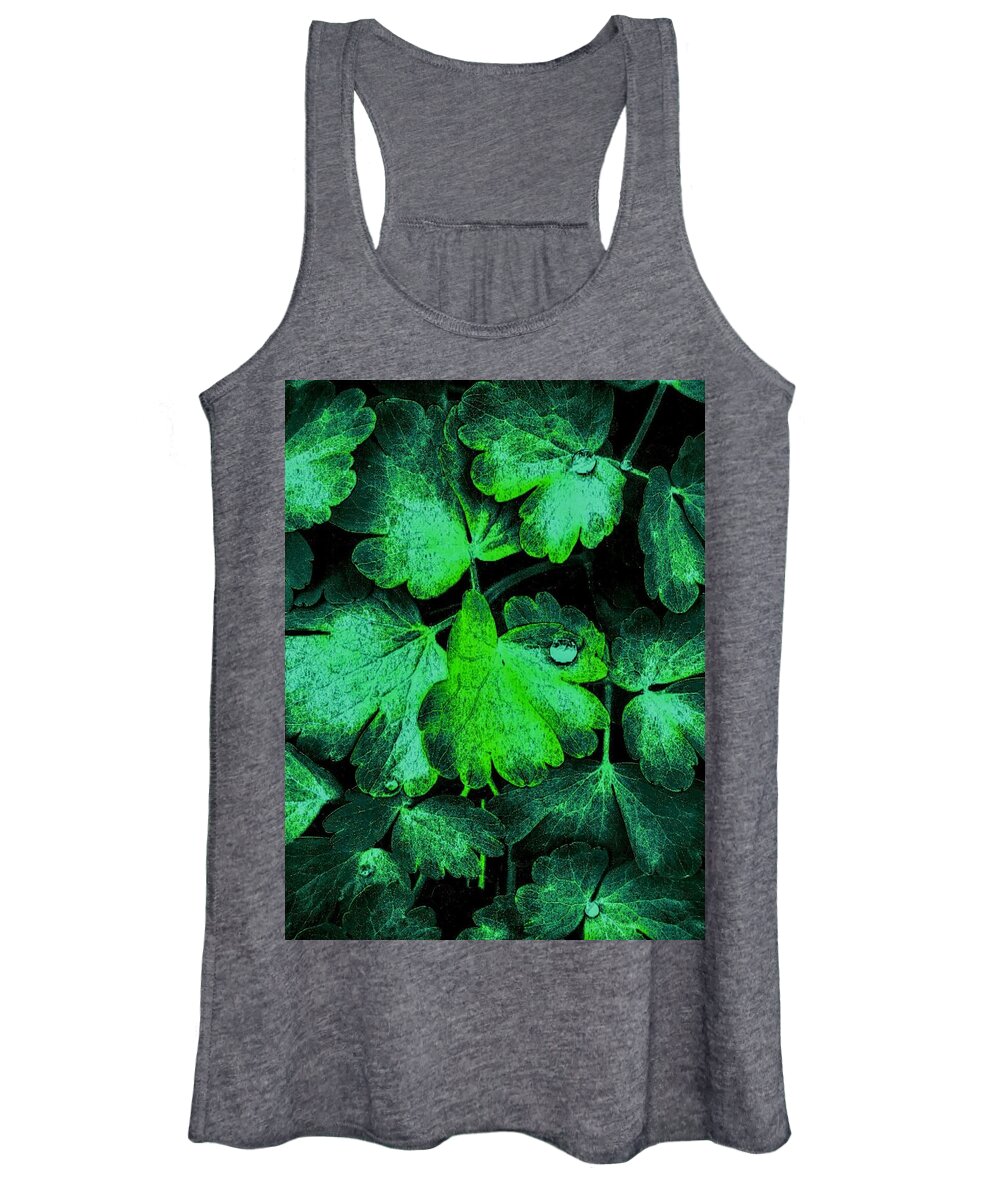 Leaf Women's Tank Top featuring the photograph Emerald Greens by Jeremy Lyman