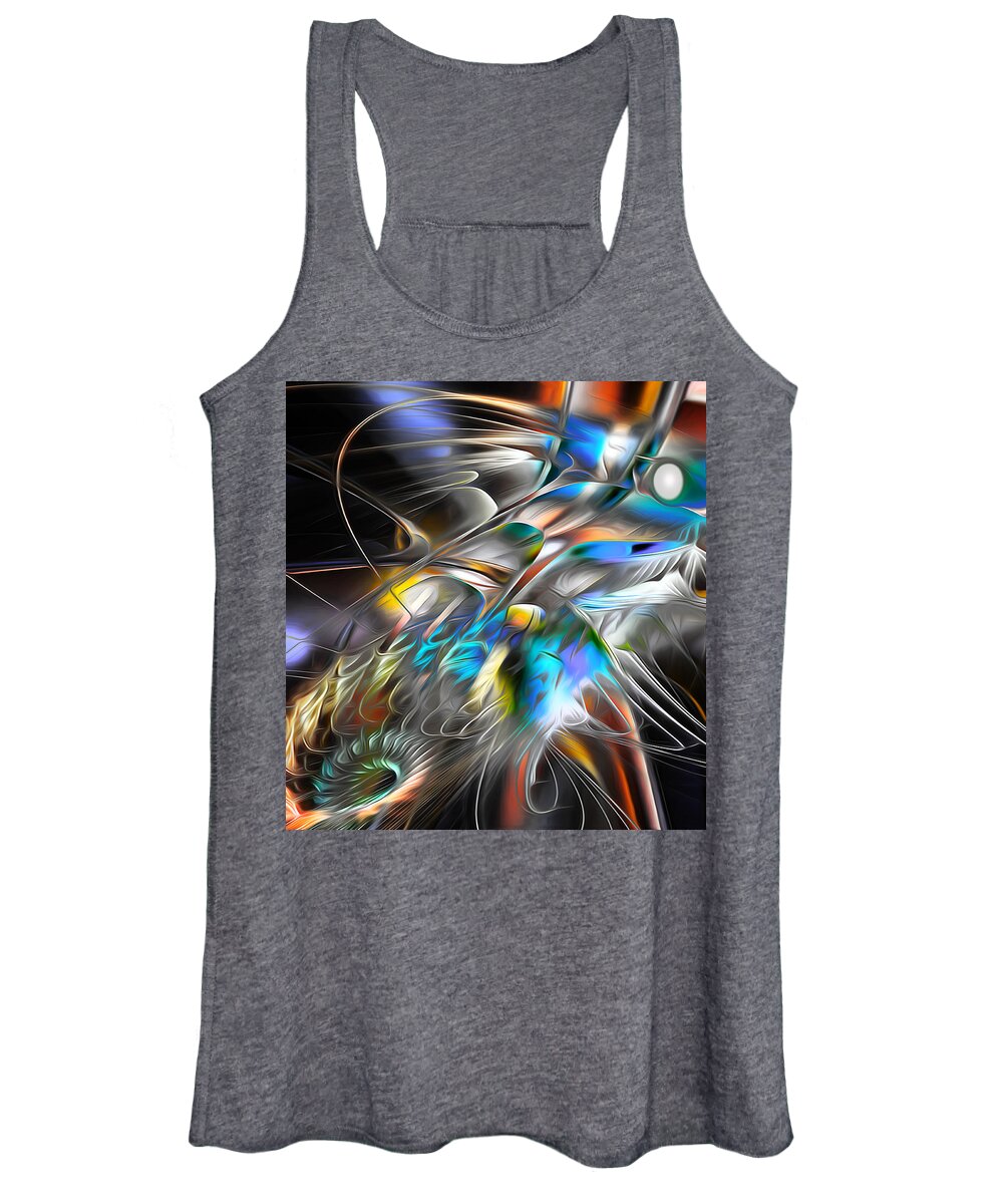 Smooth Women's Tank Top featuring the digital art Evocation by Jeff Malderez