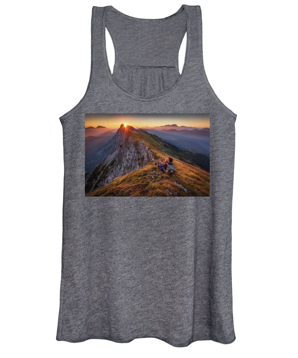 Mountains Women's Tank Top featuring the photograph Explosion by Piotr Skrzypiec