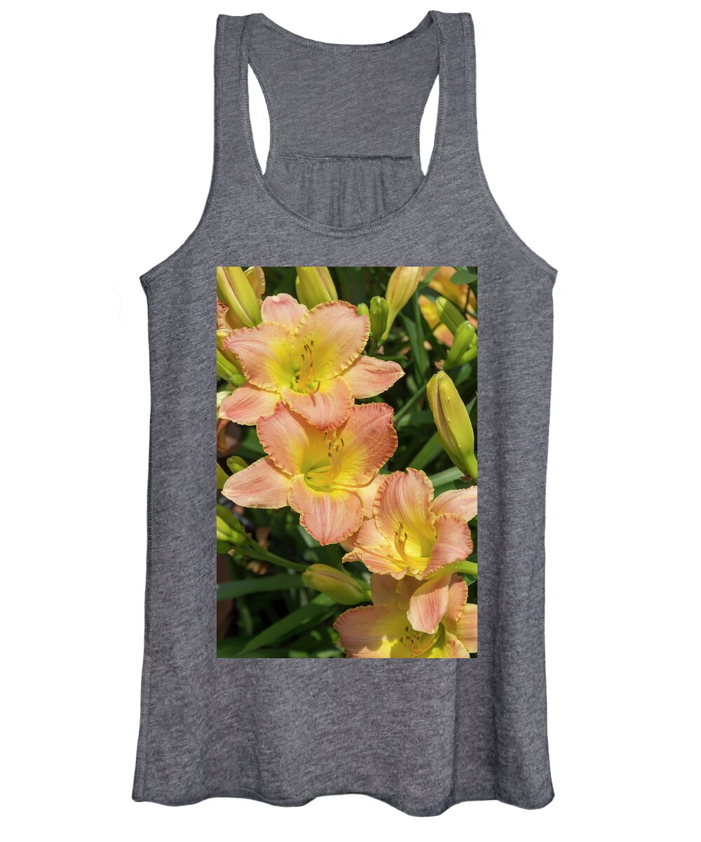 Lily Women's Tank Top featuring the photograph Fairy Tale Pink Daylily by Dawn Cavalieri
