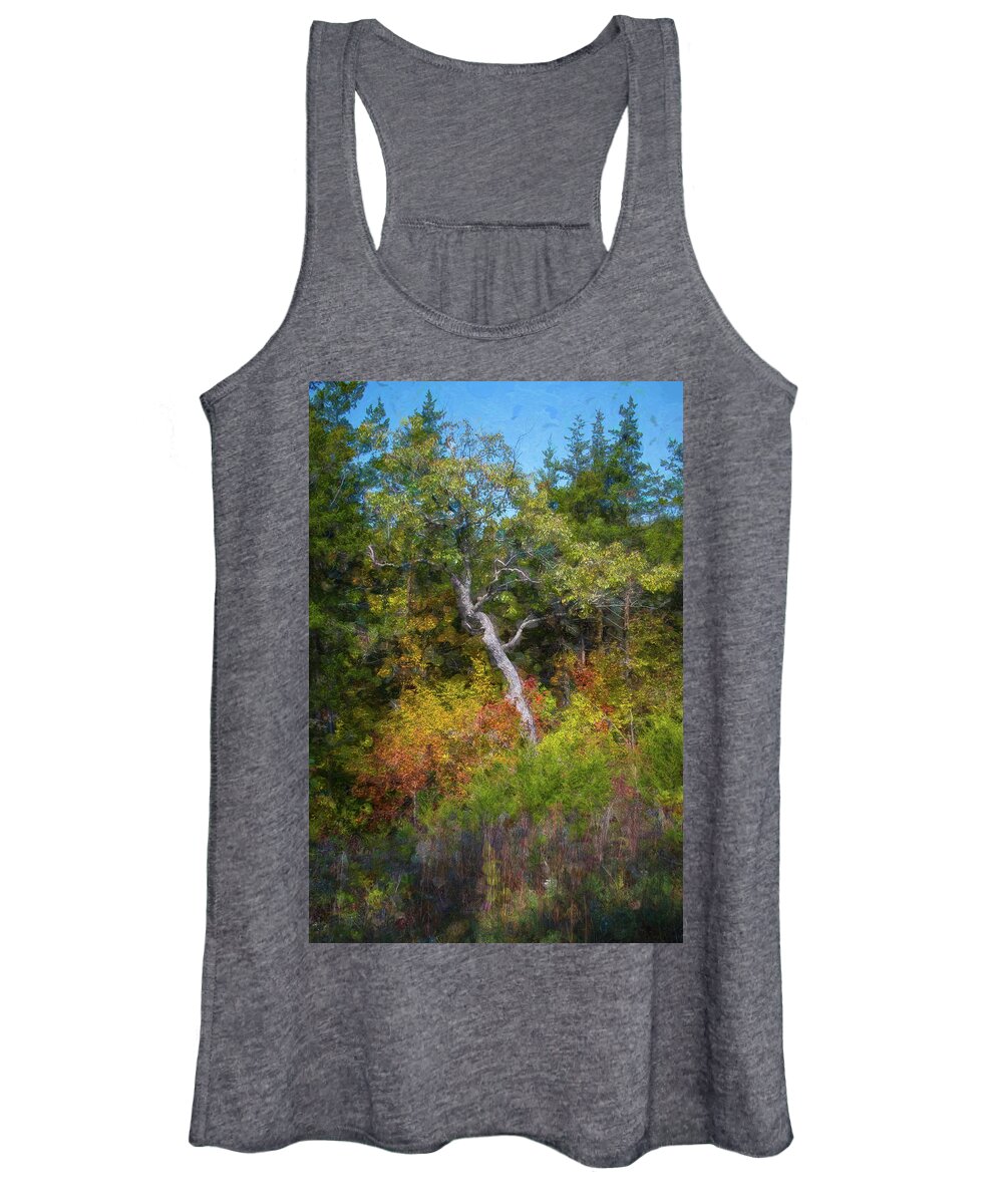 Nature Women's Tank Top featuring the photograph Seasons Change #1 by Linda Shannon Morgan