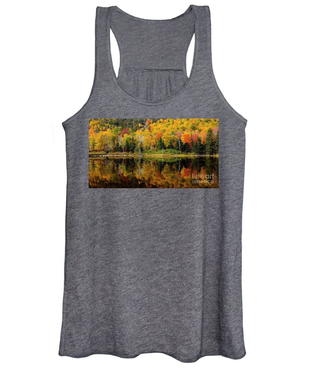 Landscape Women's Tank Top featuring the photograph Fall Reflections by Seth Betterly