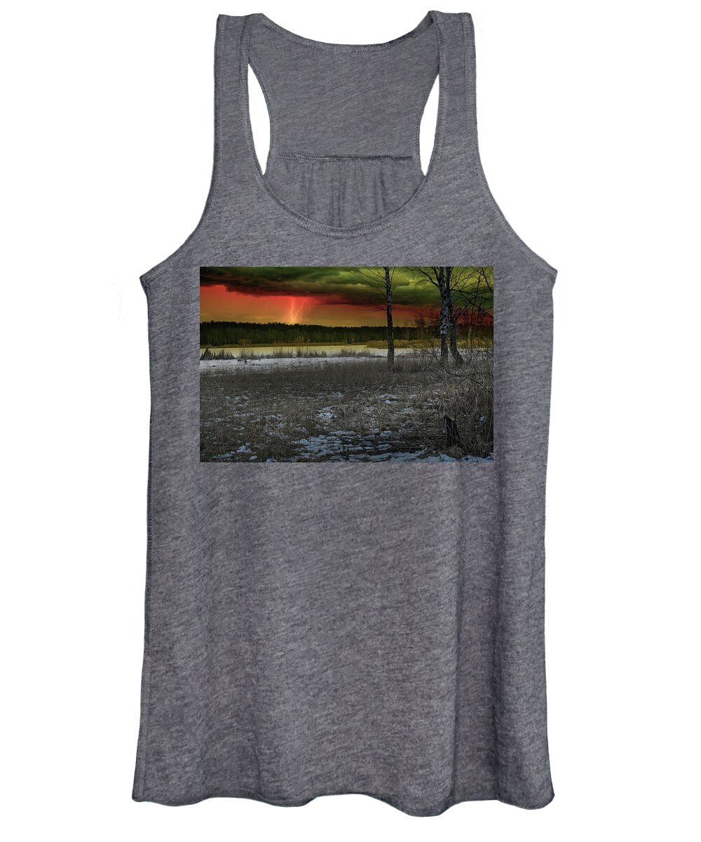 Photography Women's Tank Top featuring the photograph February Like A Master by Aleksandrs Drozdovs
