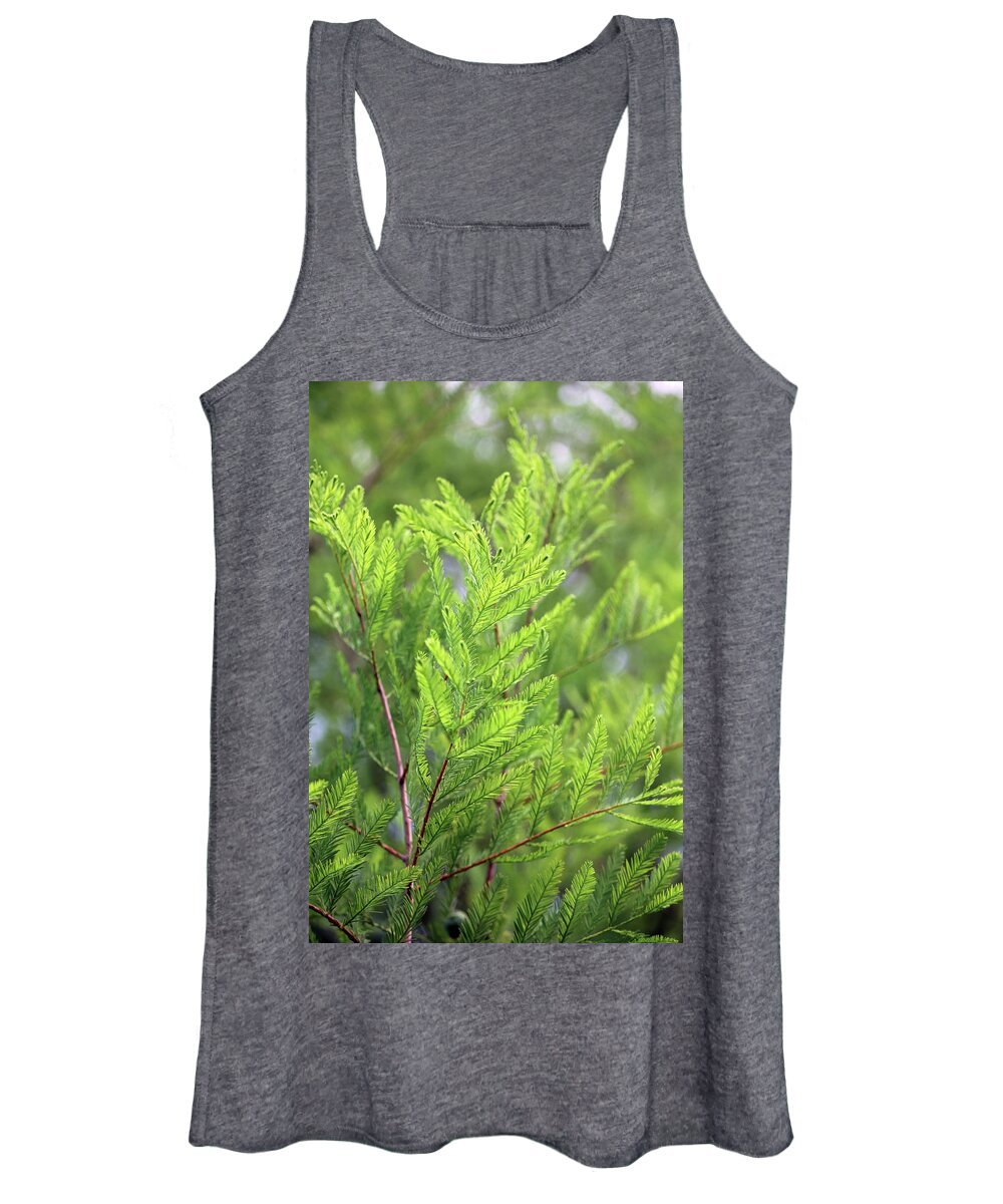 Green Women's Tank Top featuring the photograph Fern 9341 by Carolyn Stagger Cokley