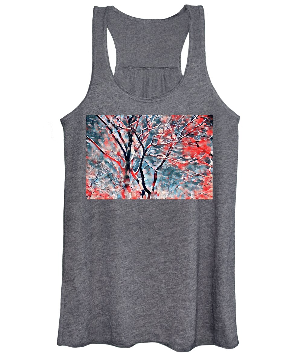 Season Women's Tank Top featuring the photograph First Snow by Gina Fitzhugh