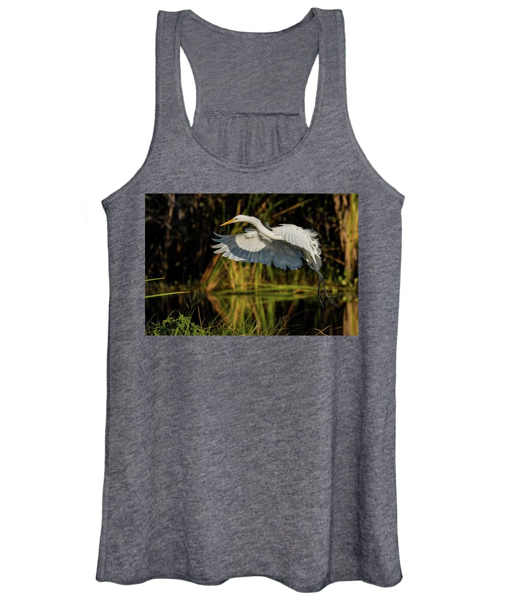 Birds Women's Tank Top featuring the photograph Flaps Down by RD Allen