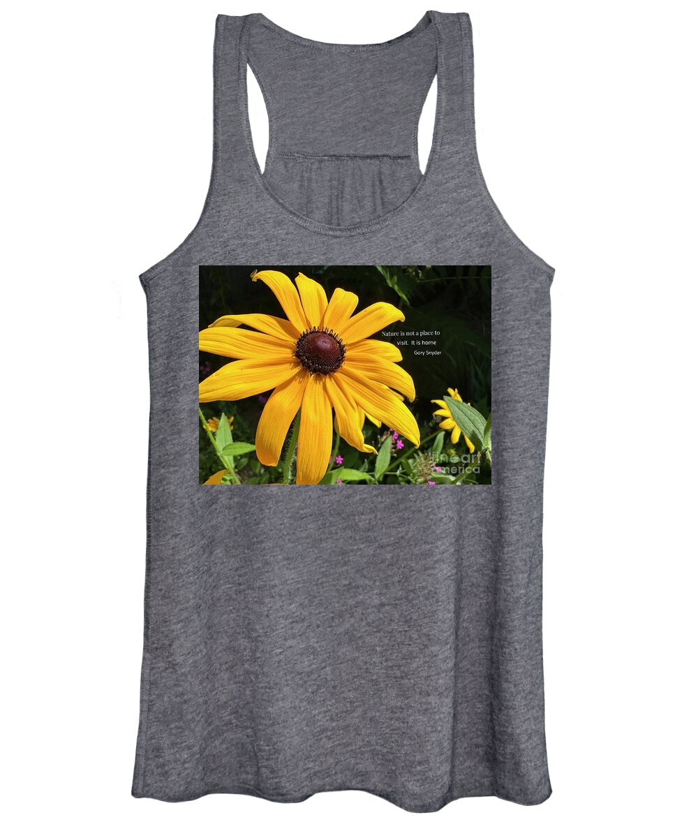 Flowering Tree Women's Tank Top featuring the photograph Hibiscus Flower Power by Catherine Wilson