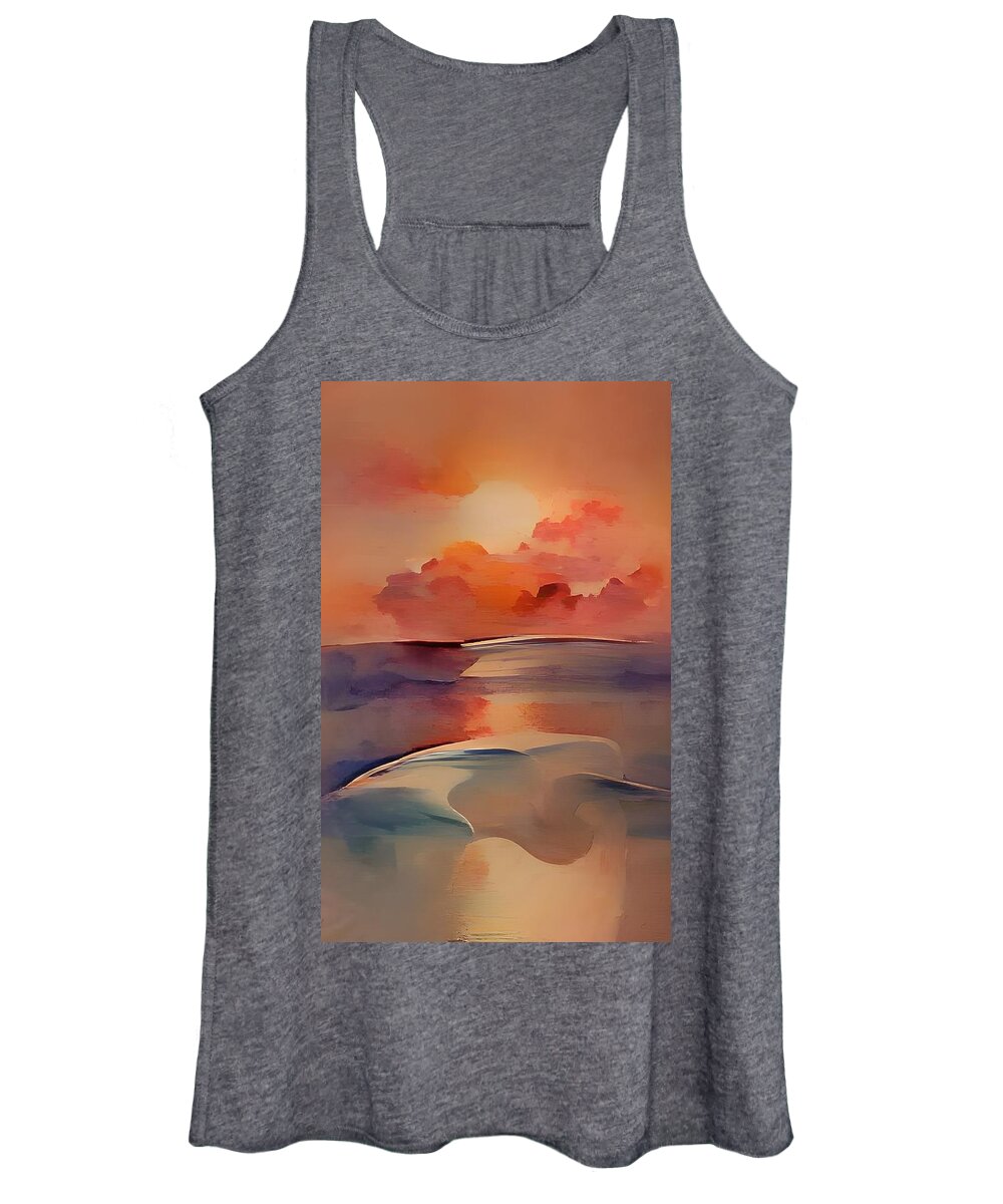 Women's Tank Top featuring the digital art Flyby by Rod Turner