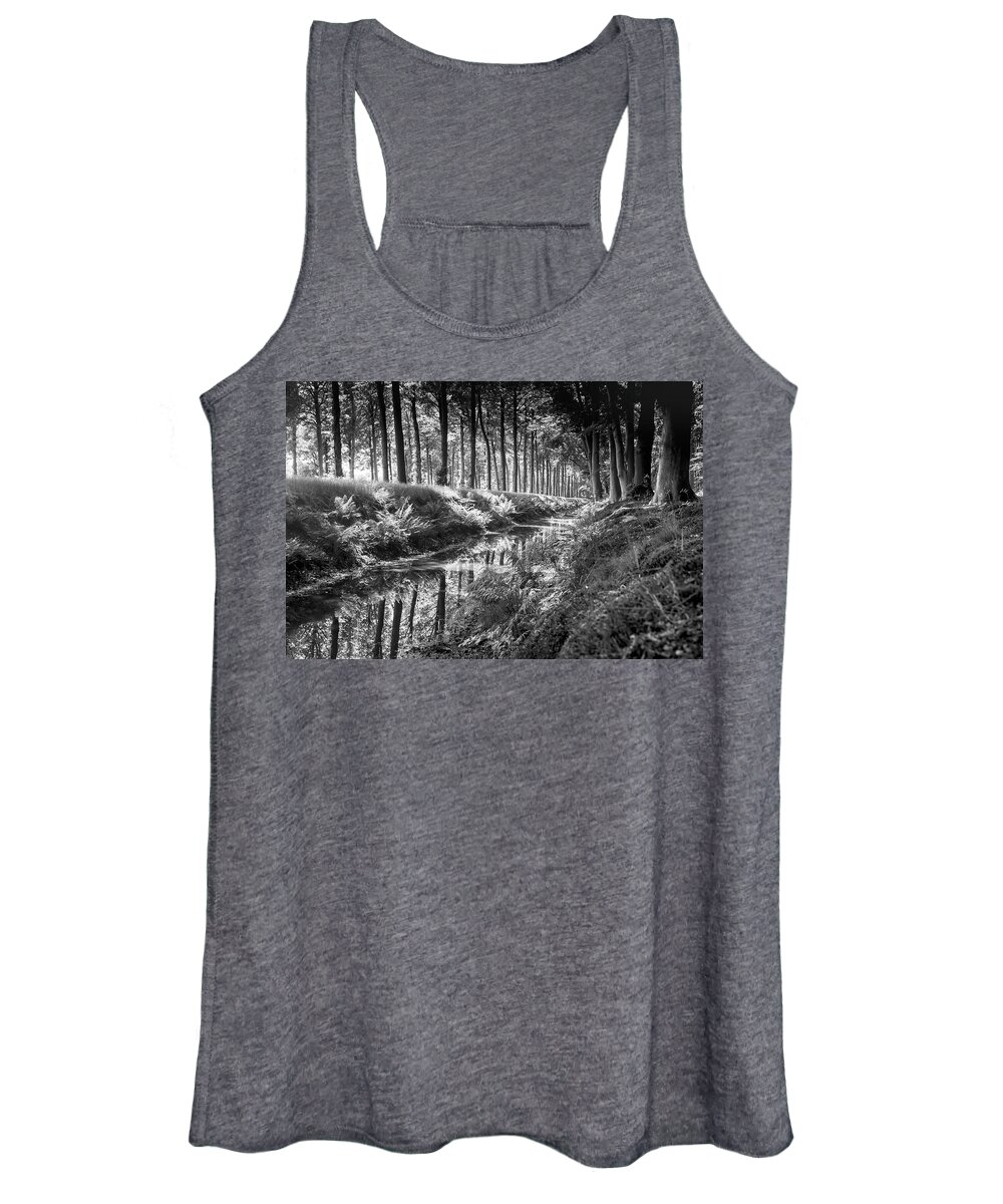Black&white Women's Tank Top featuring the photograph Forest by MPhotographer