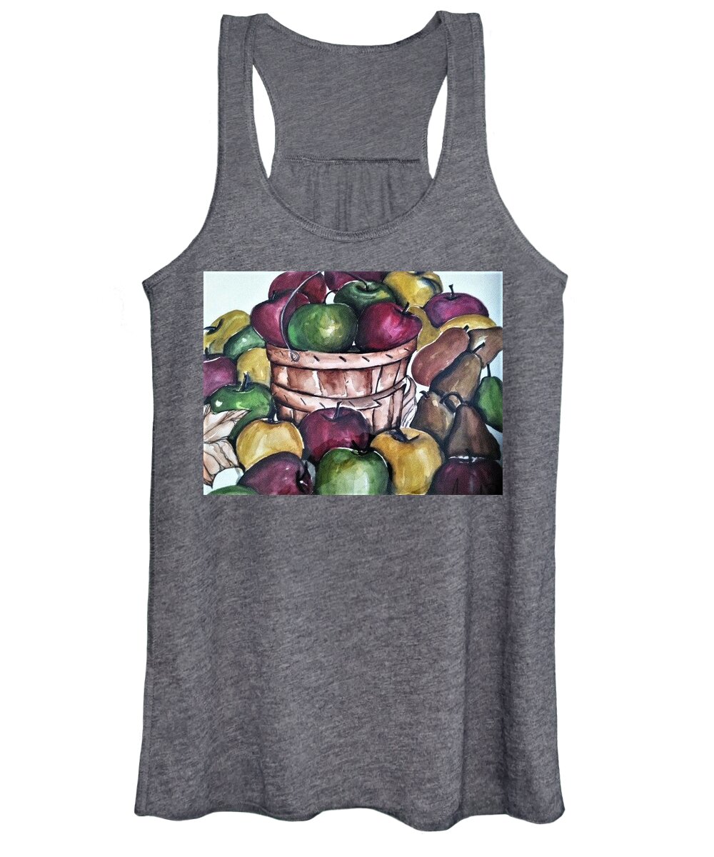  Women's Tank Top featuring the painting Fruit by Angie ONeal