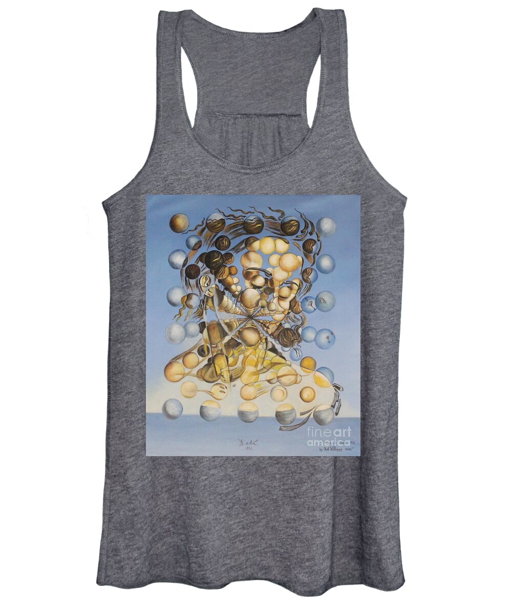 Dali Women's Tank Top featuring the painting Galatea of the Spheres by Bob Williams