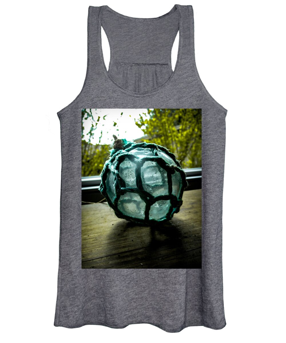 Float Women's Tank Top featuring the photograph Glass Fishing Float by W Craig Photography