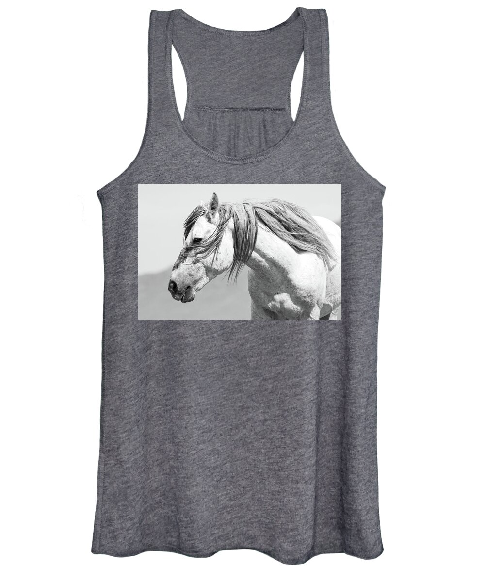 Wild Horses Women's Tank Top featuring the photograph Goliath by Mary Hone
