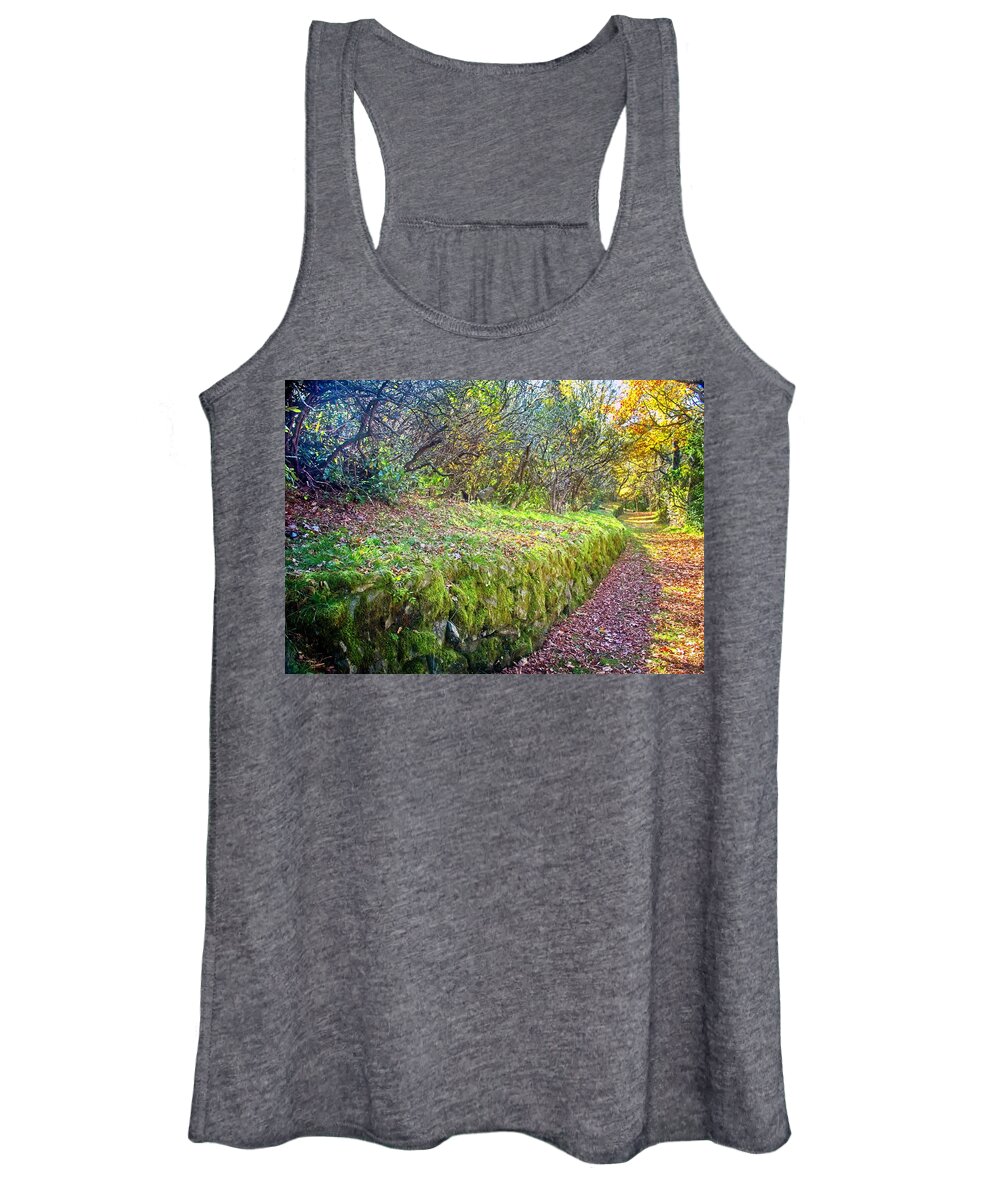Path Women's Tank Top featuring the photograph Good Day For A Walk by Allen Nice-Webb