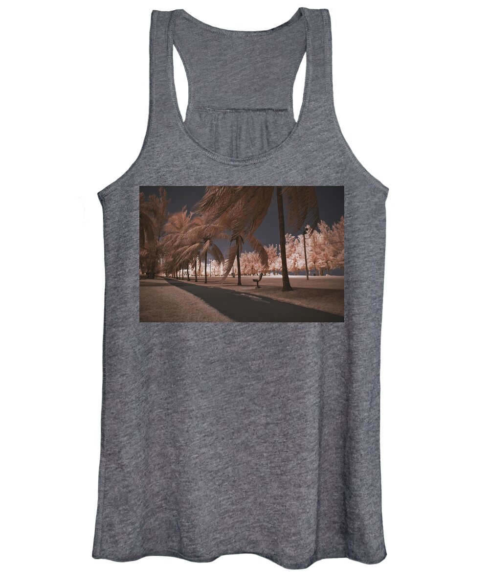 Infrared Photography Women's Tank Top featuring the photograph Goodman's Bay 1 by Gian Smith