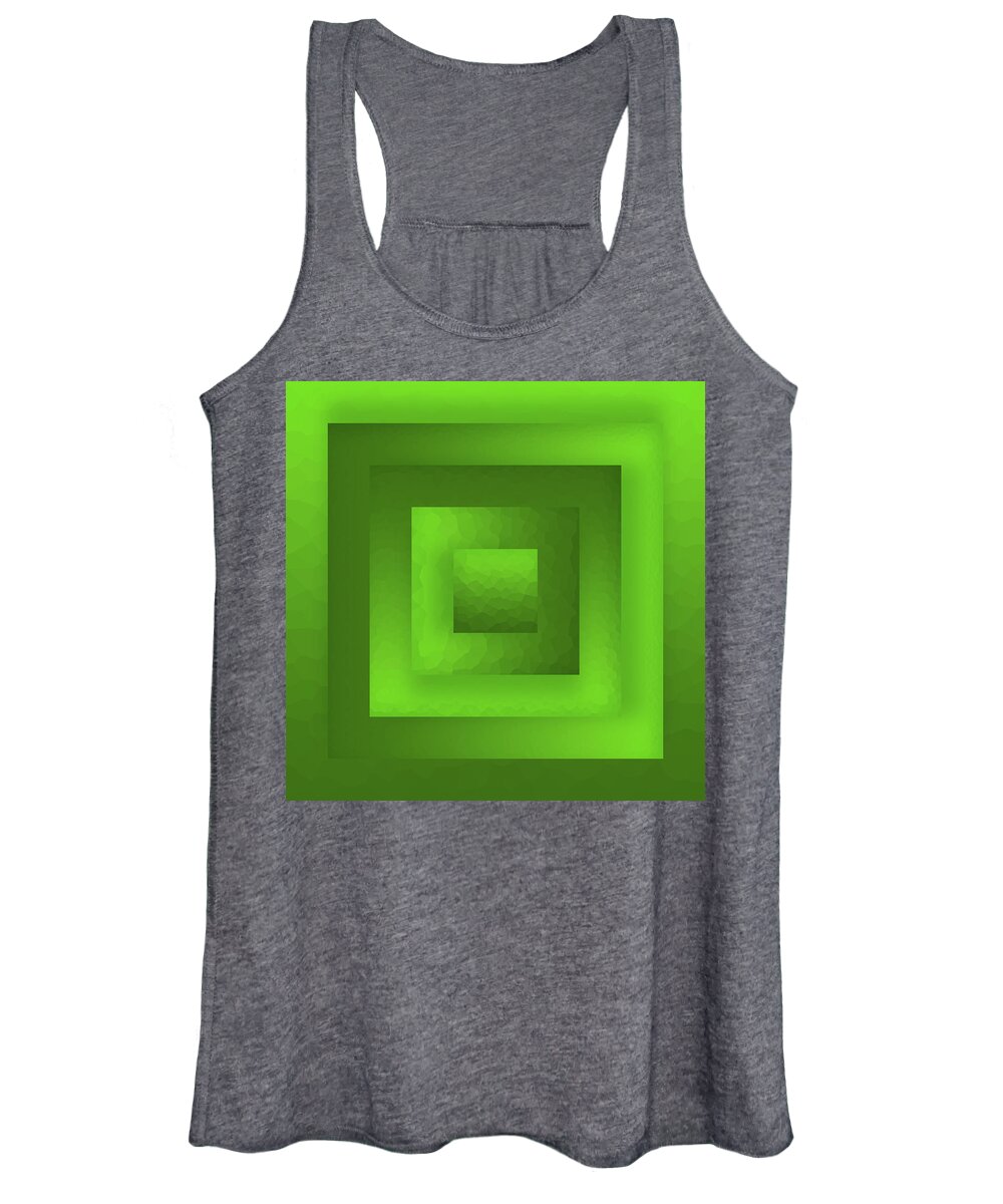 Abstract Women's Tank Top featuring the digital art Tree Cube by Liquid Eye