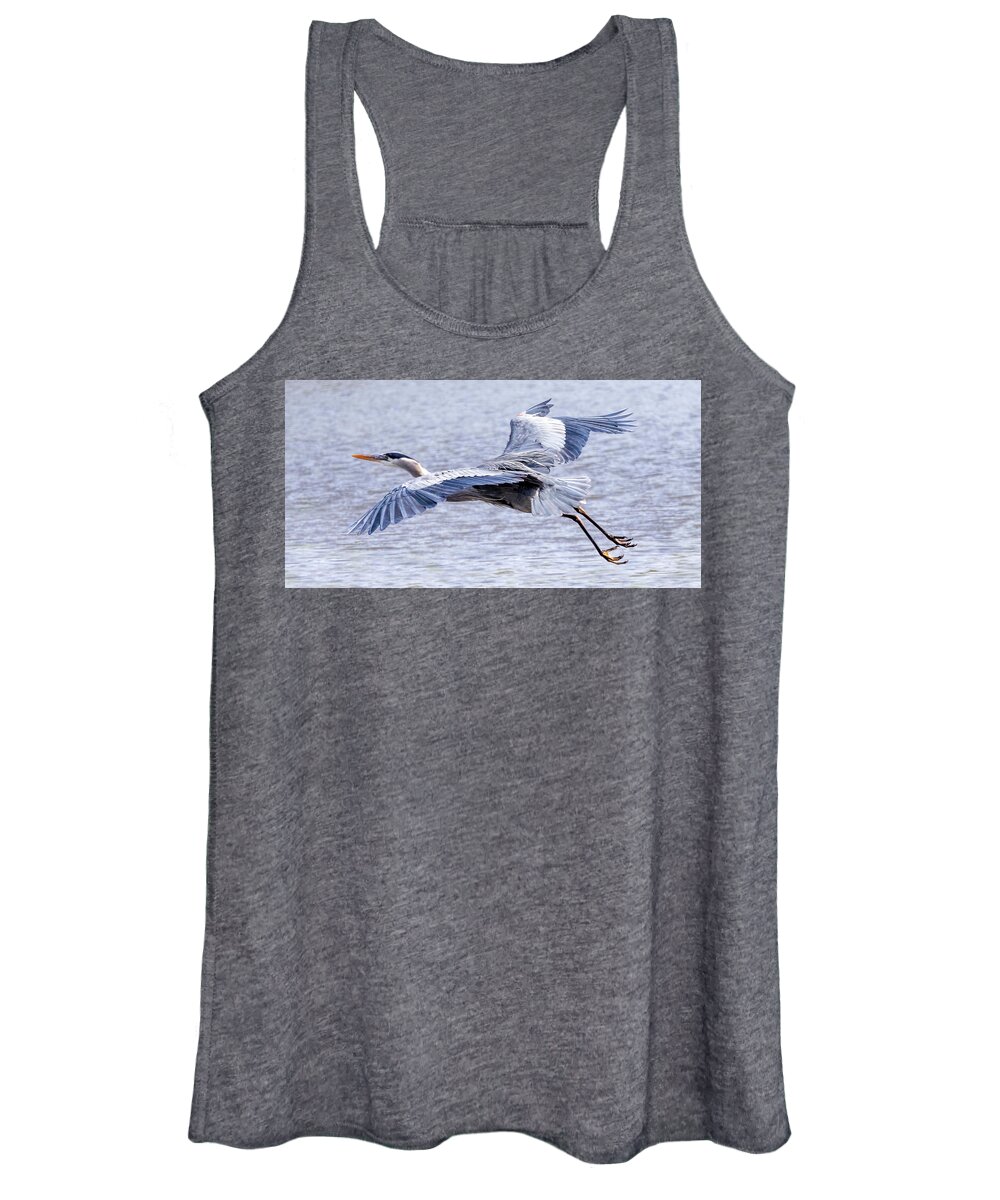 Great Blue Heron Women's Tank Top featuring the photograph Great Blue Heron #2 by Carla Brennan