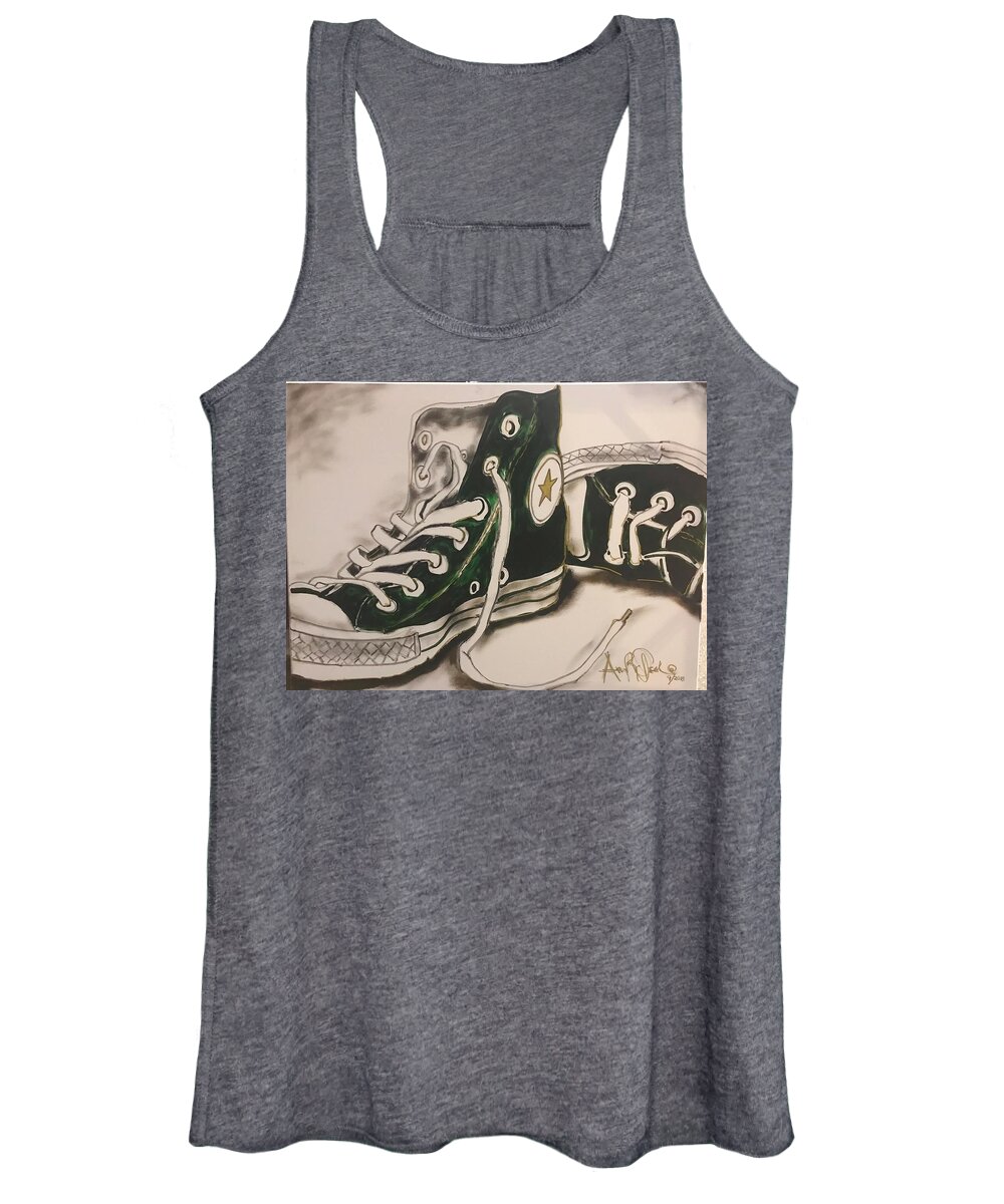  Women's Tank Top featuring the mixed media Green by Angie ONeal