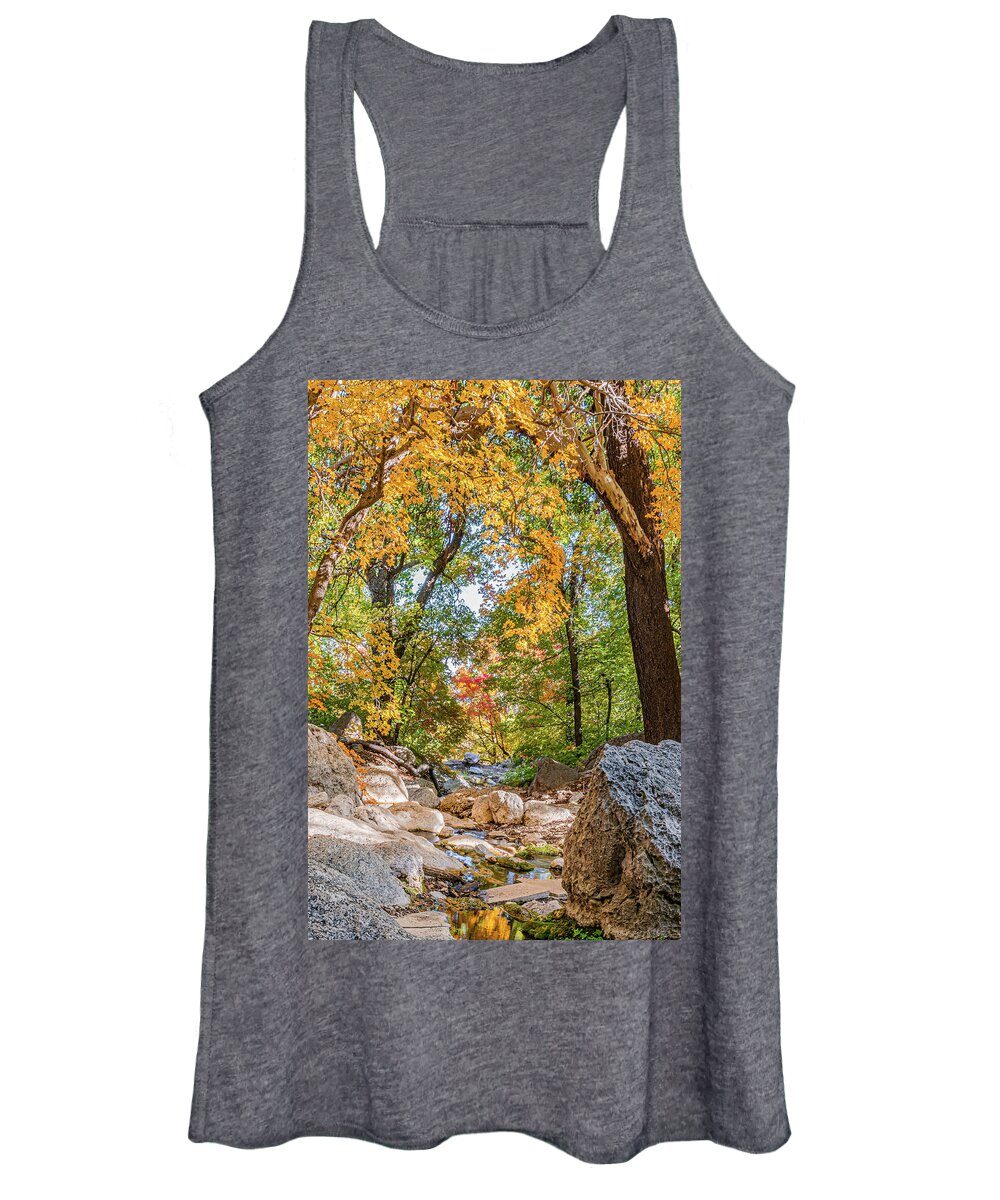 West Texas Women's Tank Top featuring the photograph Guadalupe Fall Colors by Erin K Images