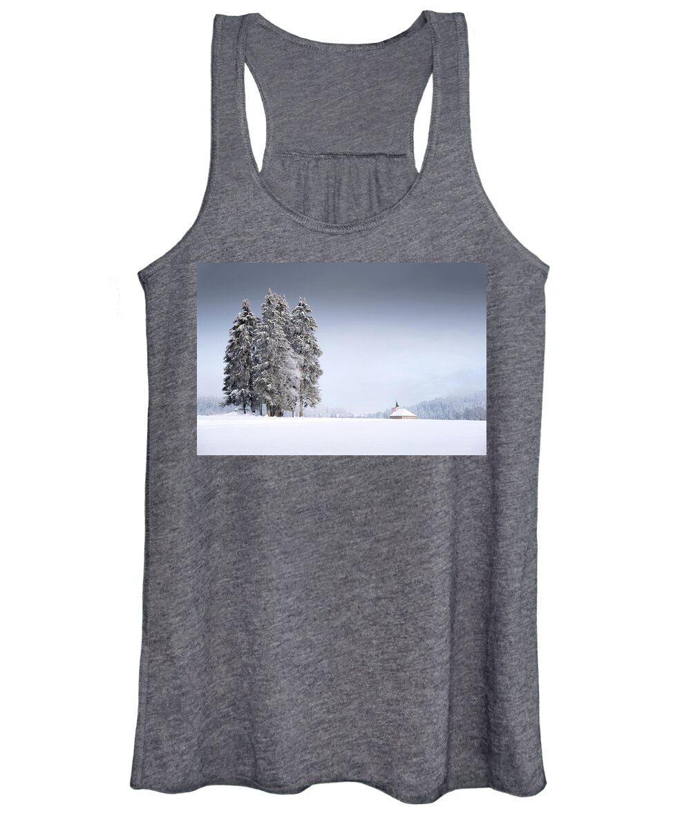 Chalet Women's Tank Top featuring the photograph Guardian angels by Dominique Dubied