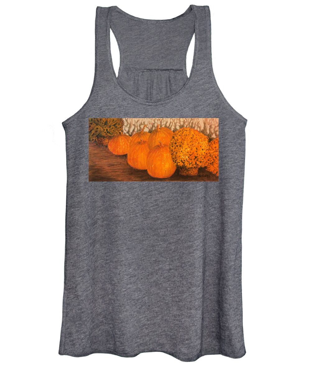 Harvest Women's Tank Top featuring the painting Harvest by Milly Tseng