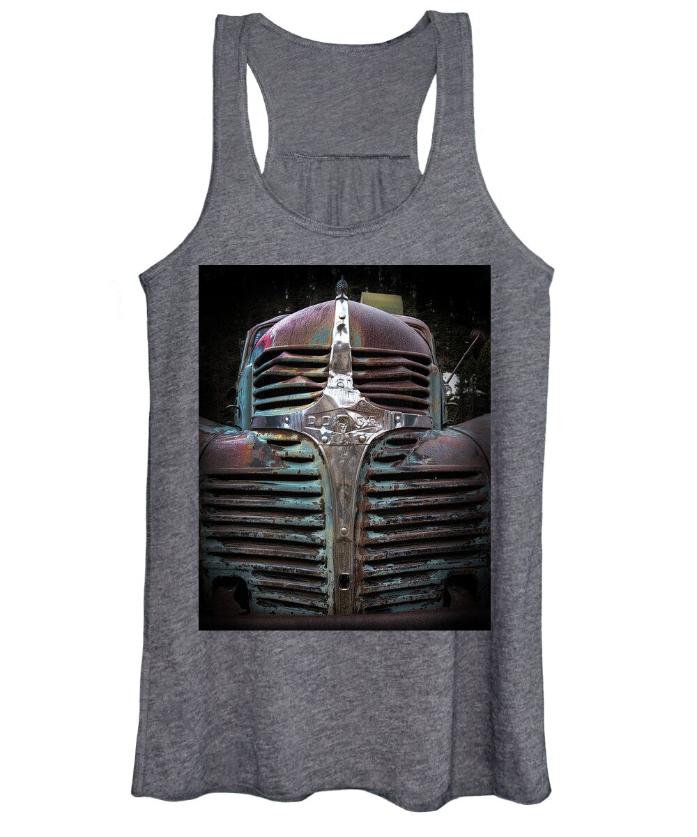 Old Women's Tank Top featuring the photograph Heavy Metal by Ron Weathers