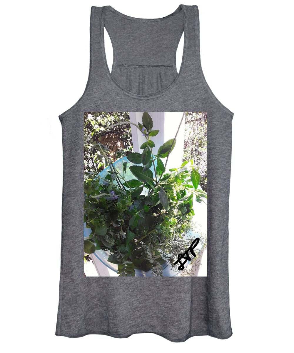 Herbs Women's Tank Top featuring the photograph Herbal Bouquet by Esoteric Gardens KN