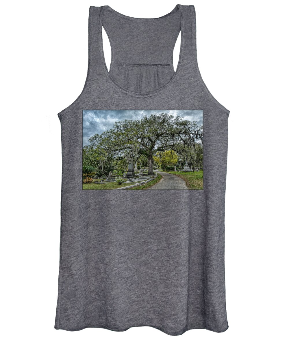 Cemetery Women's Tank Top featuring the photograph Historic Cemetery by Erika Fawcett