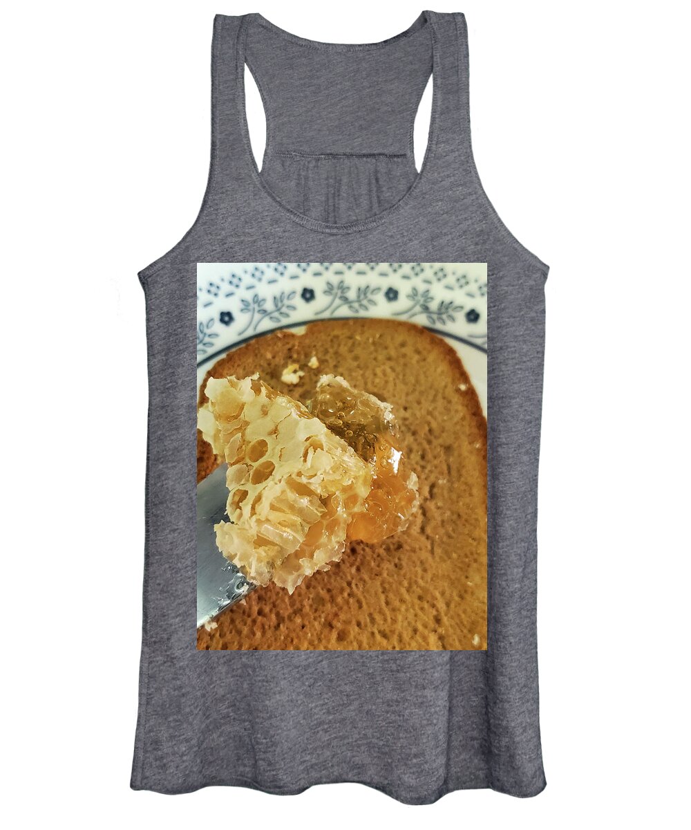 Food Women's Tank Top featuring the photograph Honeycomb by Annalisa Rivera-Franz