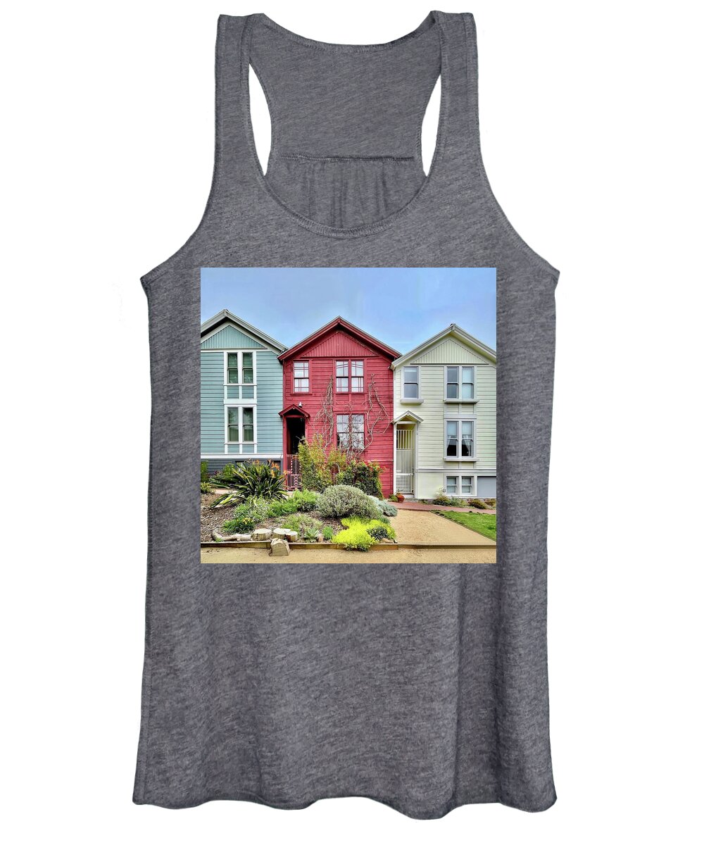  Women's Tank Top featuring the photograph House Trio by Julie Gebhardt