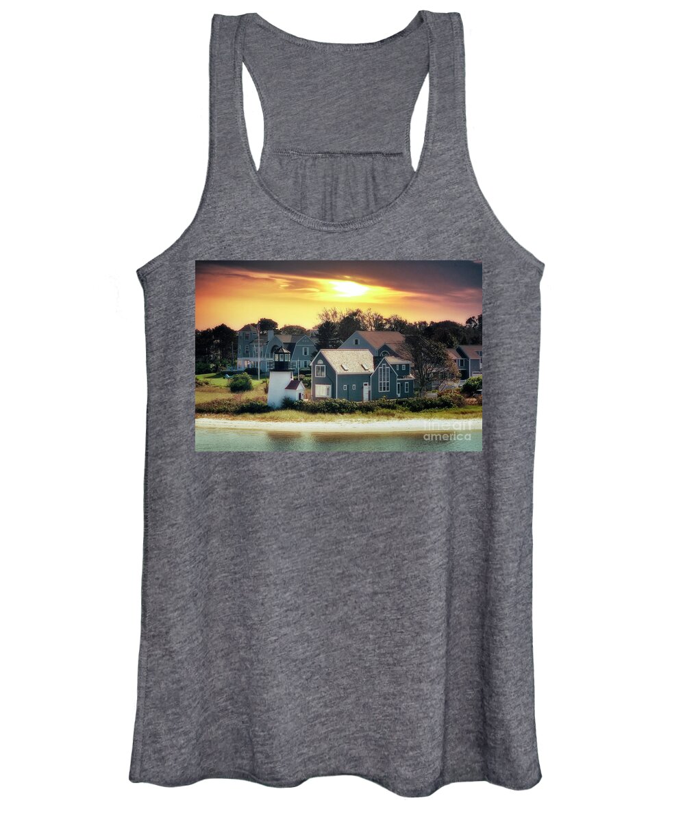 Lighthouse Women's Tank Top featuring the photograph Hyannis Light Revisited by Jack Torcello
