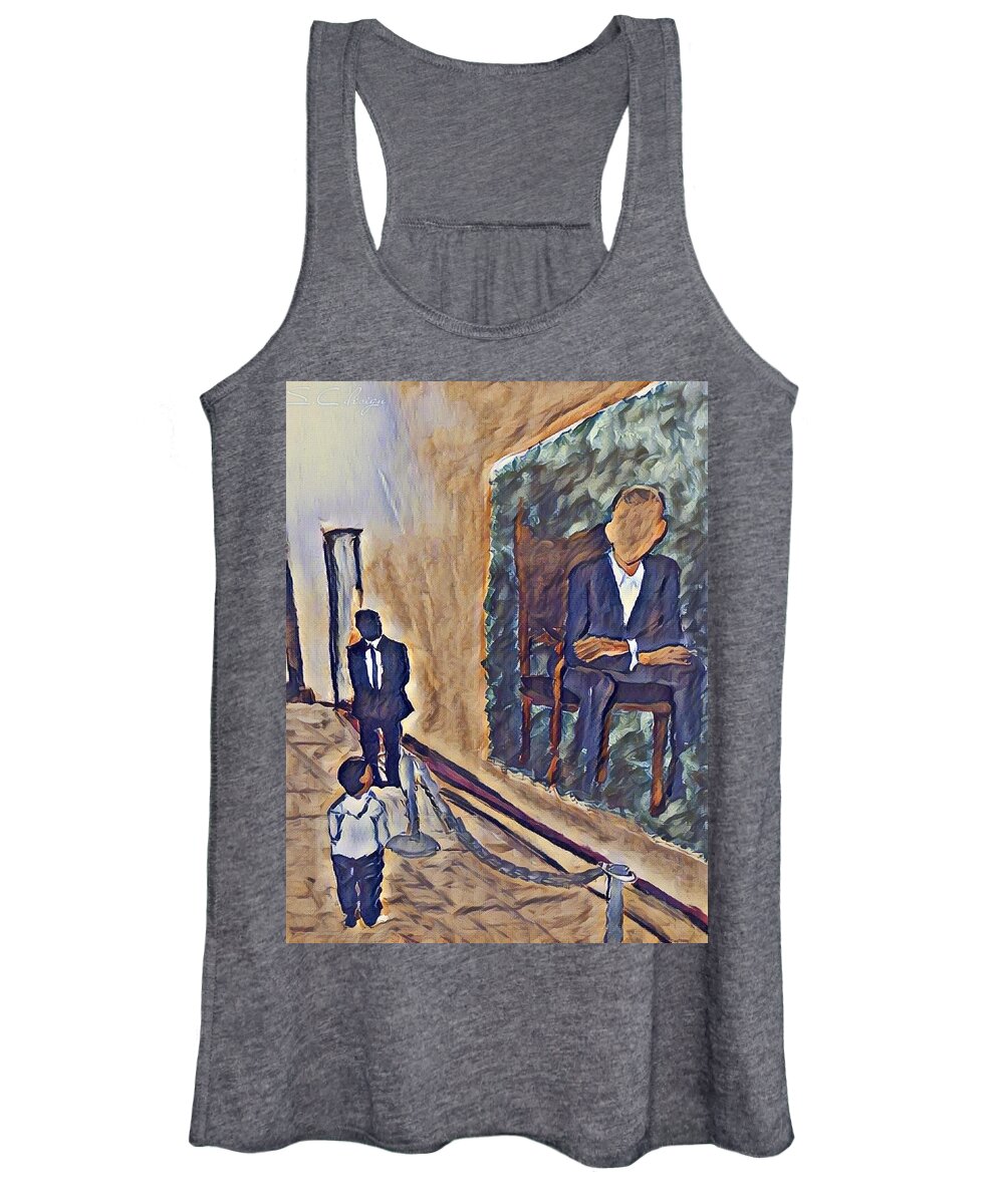  Women's Tank Top featuring the painting I Can by Angie ONeal