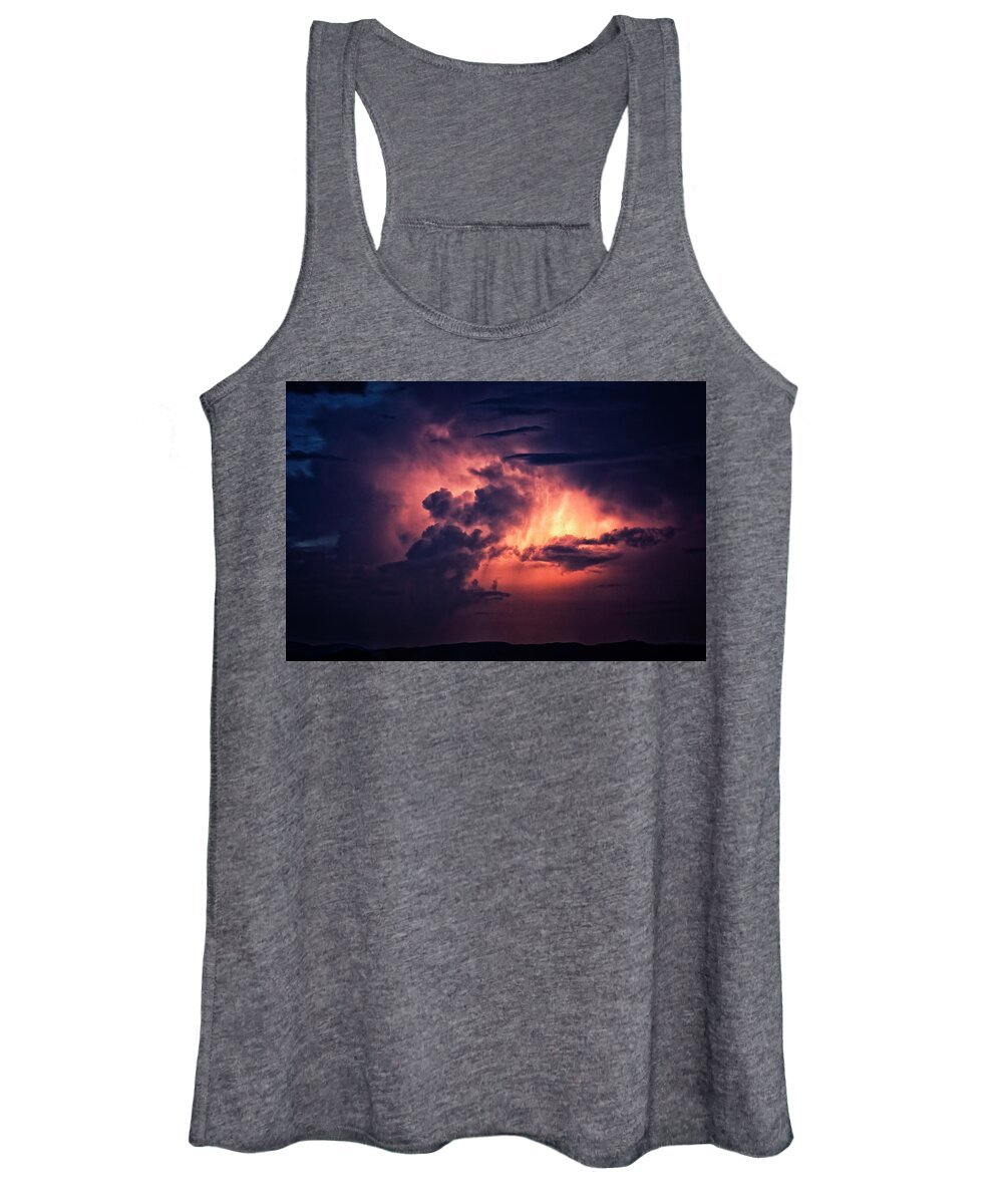 Thunderstorm Women's Tank Top featuring the photograph Illuminated from Within by Charles Floyd