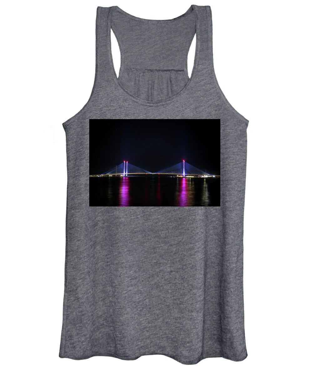 Water Women's Tank Top featuring the photograph Indian River Inlet by Rose Guinther