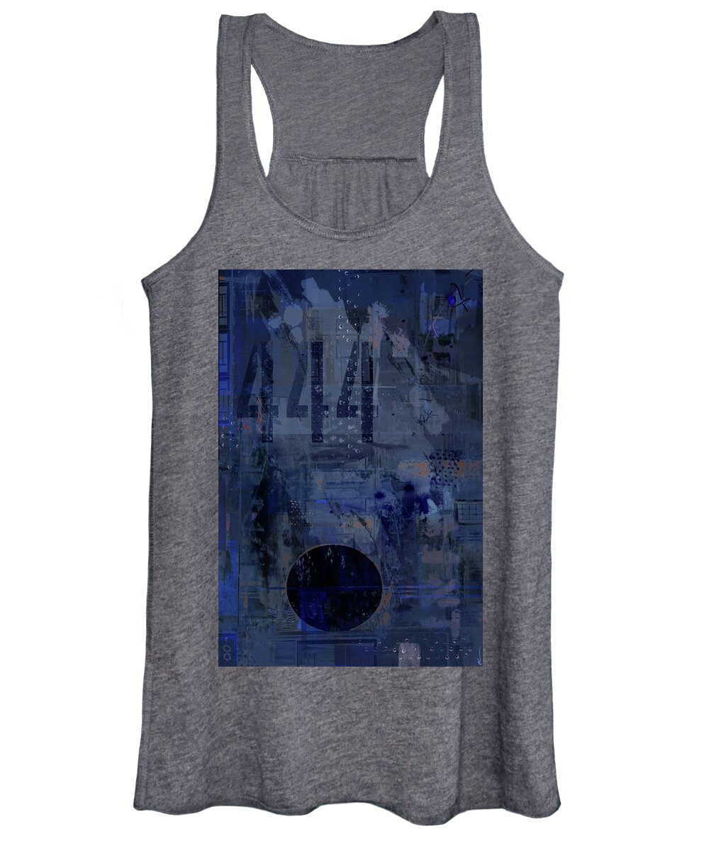 Abstract Women's Tank Top featuring the digital art Industrial 6 Ghost In The Shell by Ken Walker