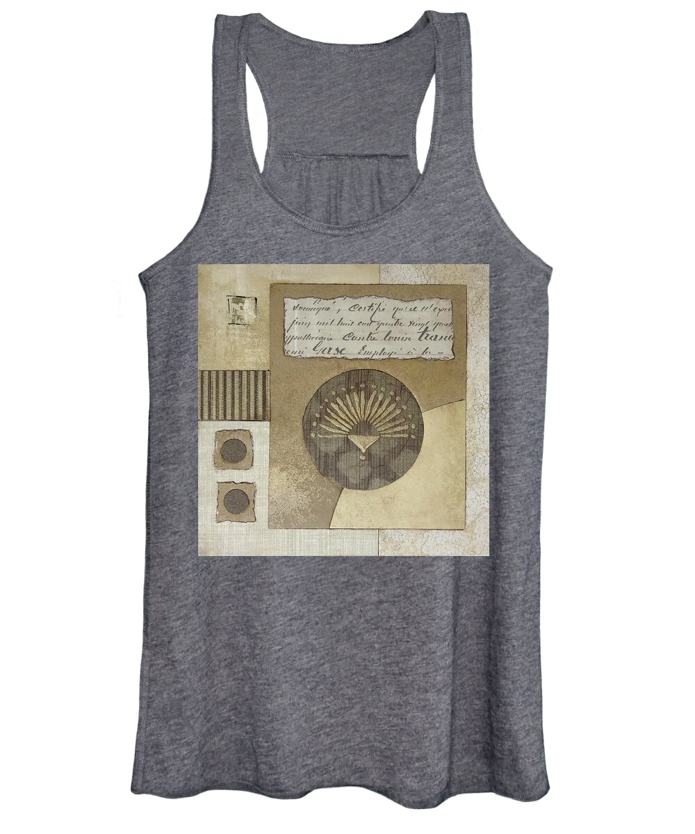 Collage Women's Tank Top featuring the mixed media Invitation by MaryJo Clark