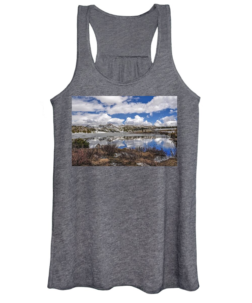Reflection Women's Tank Top featuring the photograph Island Lake by Randall Dill