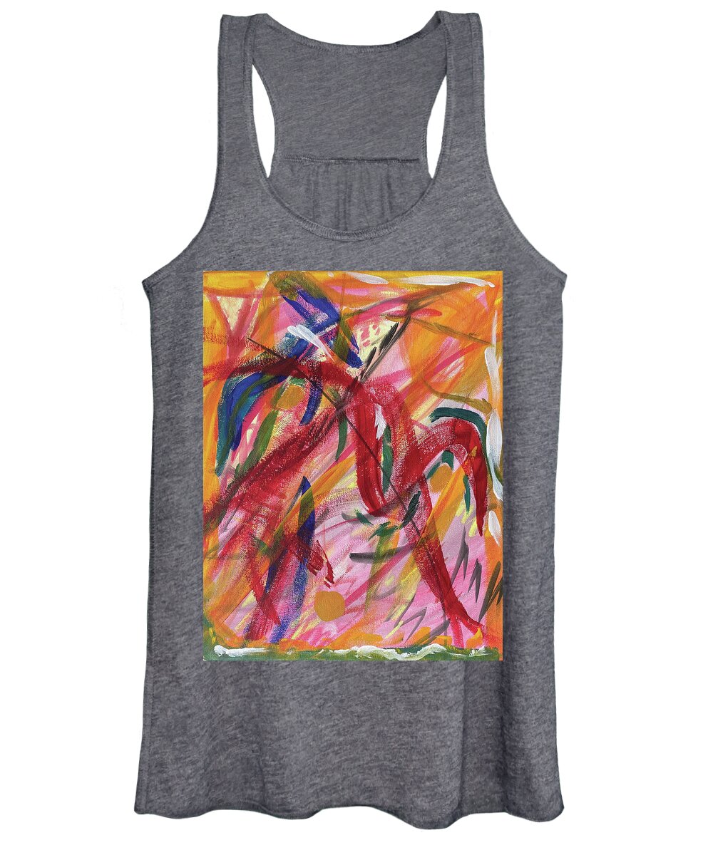 Flamenco Women's Tank Top featuring the painting Jerez Dancer by David Feder