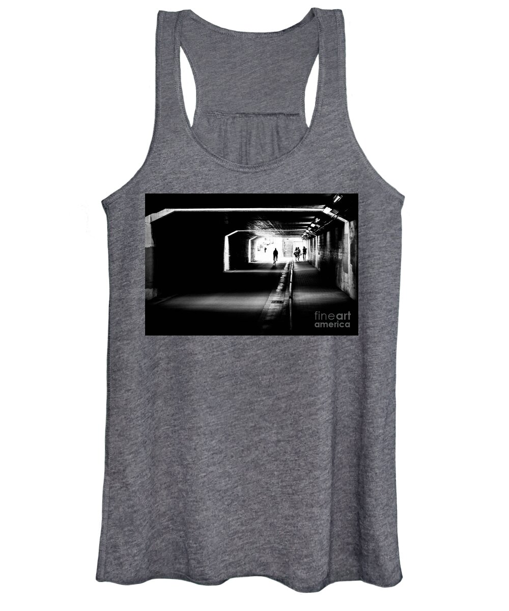 B&w Women's Tank Top featuring the photograph Journey Though by RicharD Murphy