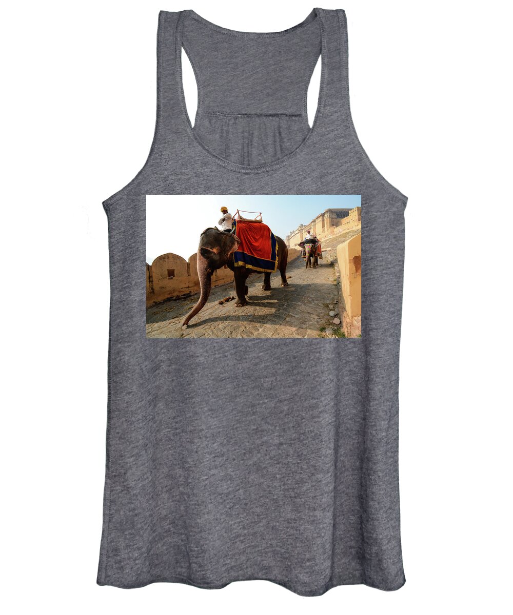 India Women's Tank Top featuring the photograph Kingdom Come II - Amber Fort, Rajasthan. India by Earth And Spirit