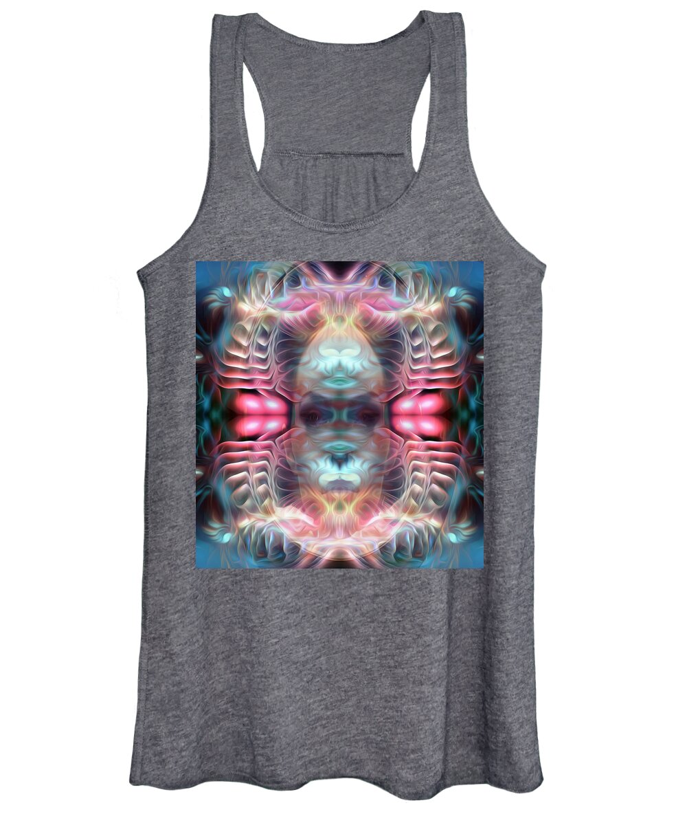 Visionary Women's Tank Top featuring the digital art Know Thy Self by Jeff Malderez