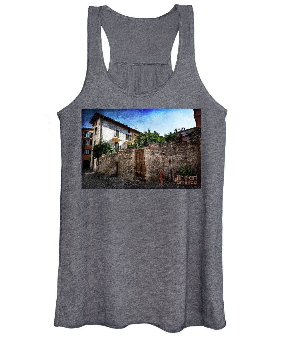 Lake Como Women's Tank Top featuring the photograph Lake Como-san Giovanni by Judy Wolinsky