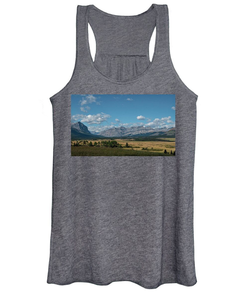 Landscape Women's Tank Top featuring the photograph Landscape in the Alberta Rockies by Phil And Karen Rispin