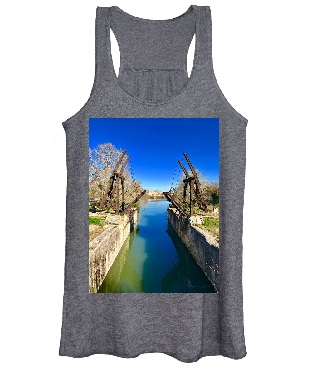 Langlois Bridge Women's Tank Top featuring the photograph Langlois Bridge in Arles by Donna Martin