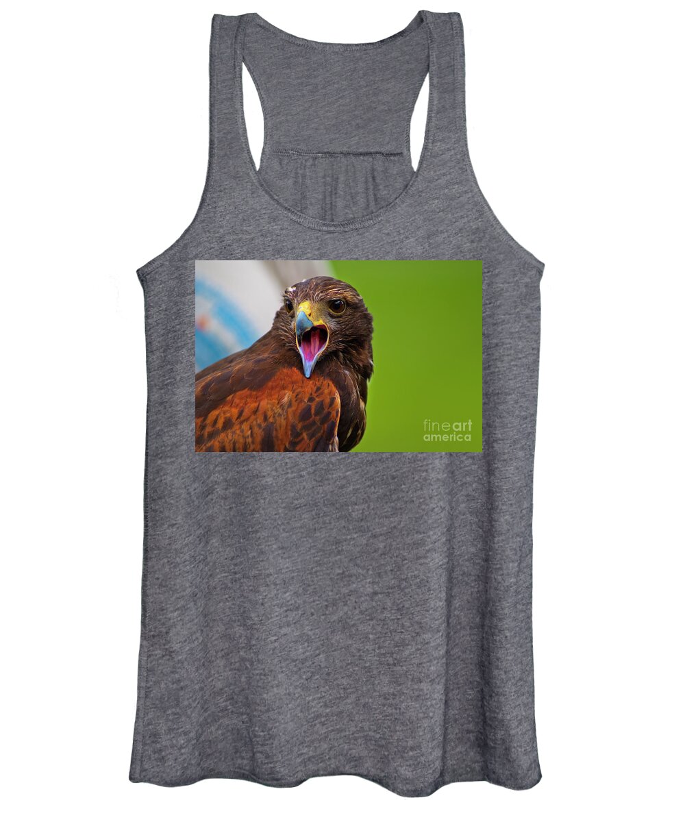 Tarqui Women's Tank Top featuring the photograph Learning To Hunt Again II by Al Bourassa