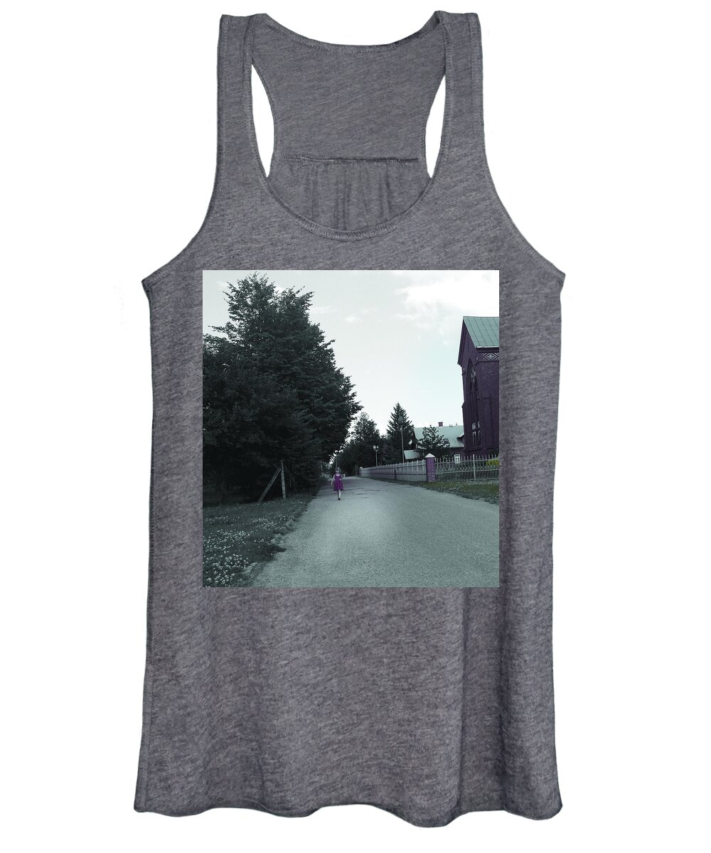 Little Girl Women's Tank Top featuring the photograph Letonie by Joelle Philibert