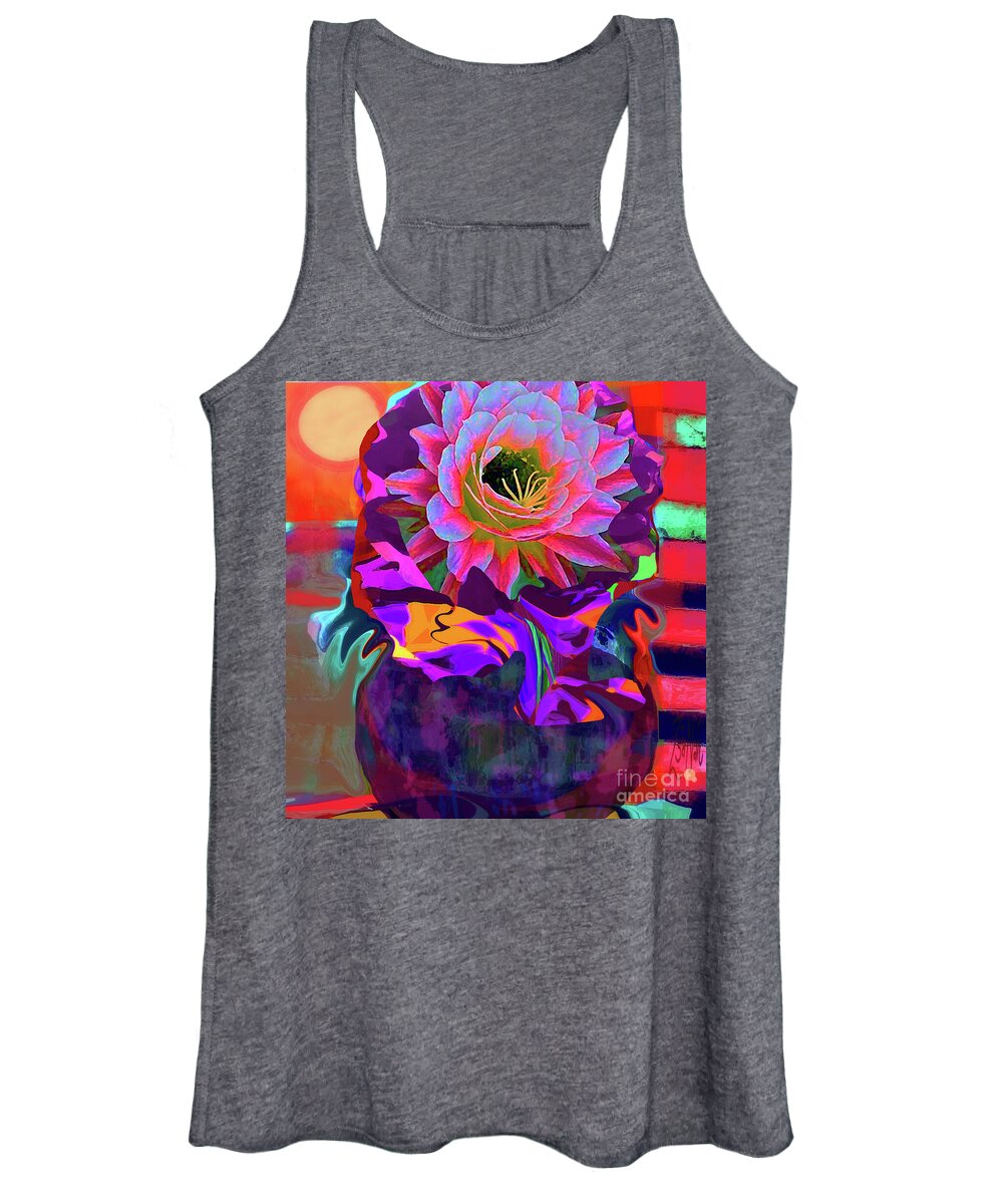 Jung Women's Tank Top featuring the mixed media Light After Dark At The Cross Shadows No. 4 by Zsanan Studio