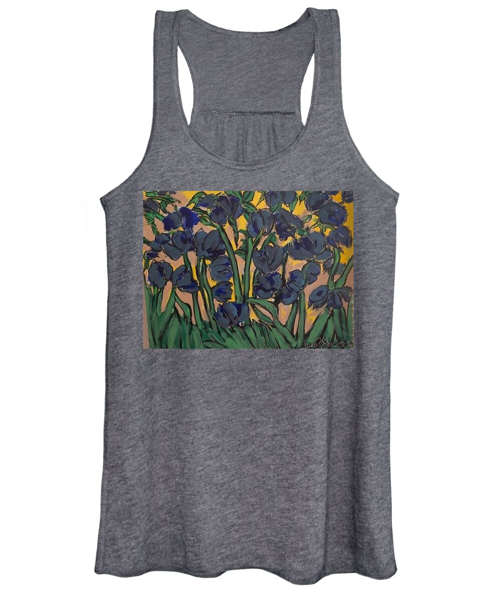  Women's Tank Top featuring the painting Lilies of the field by Angie ONeal
